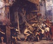 Sir Edward john poynter,bt.,P.R.A The Catapult Spain oil painting reproduction